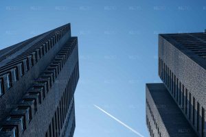 Laag over de Hoge Heren - Foto skyline Rotterdam