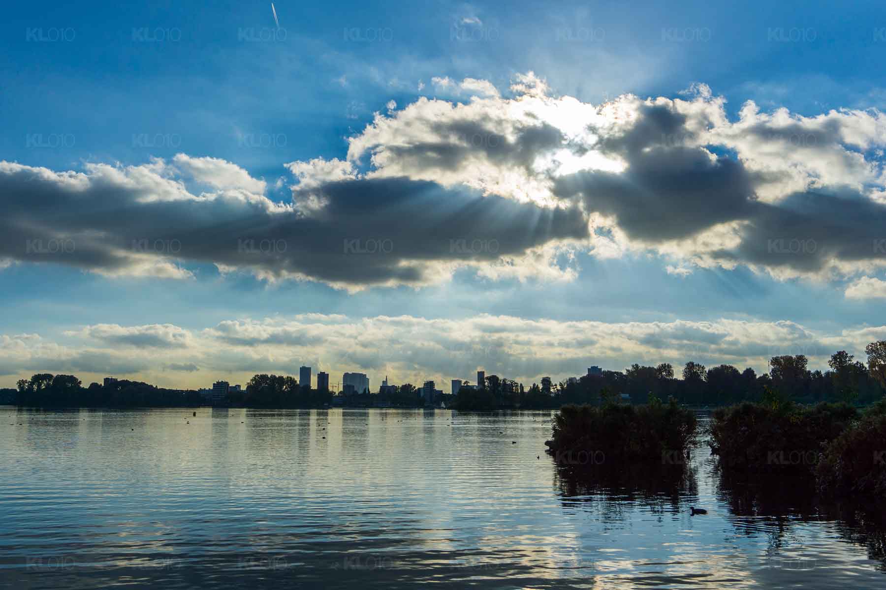 Zon boven de plas - Kralingse Plas