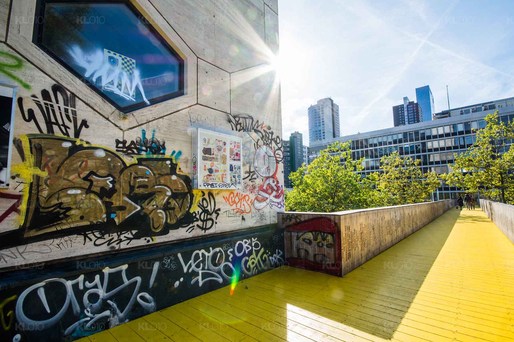 Tag de luchtbrug - Luchtsingel Rotterdam