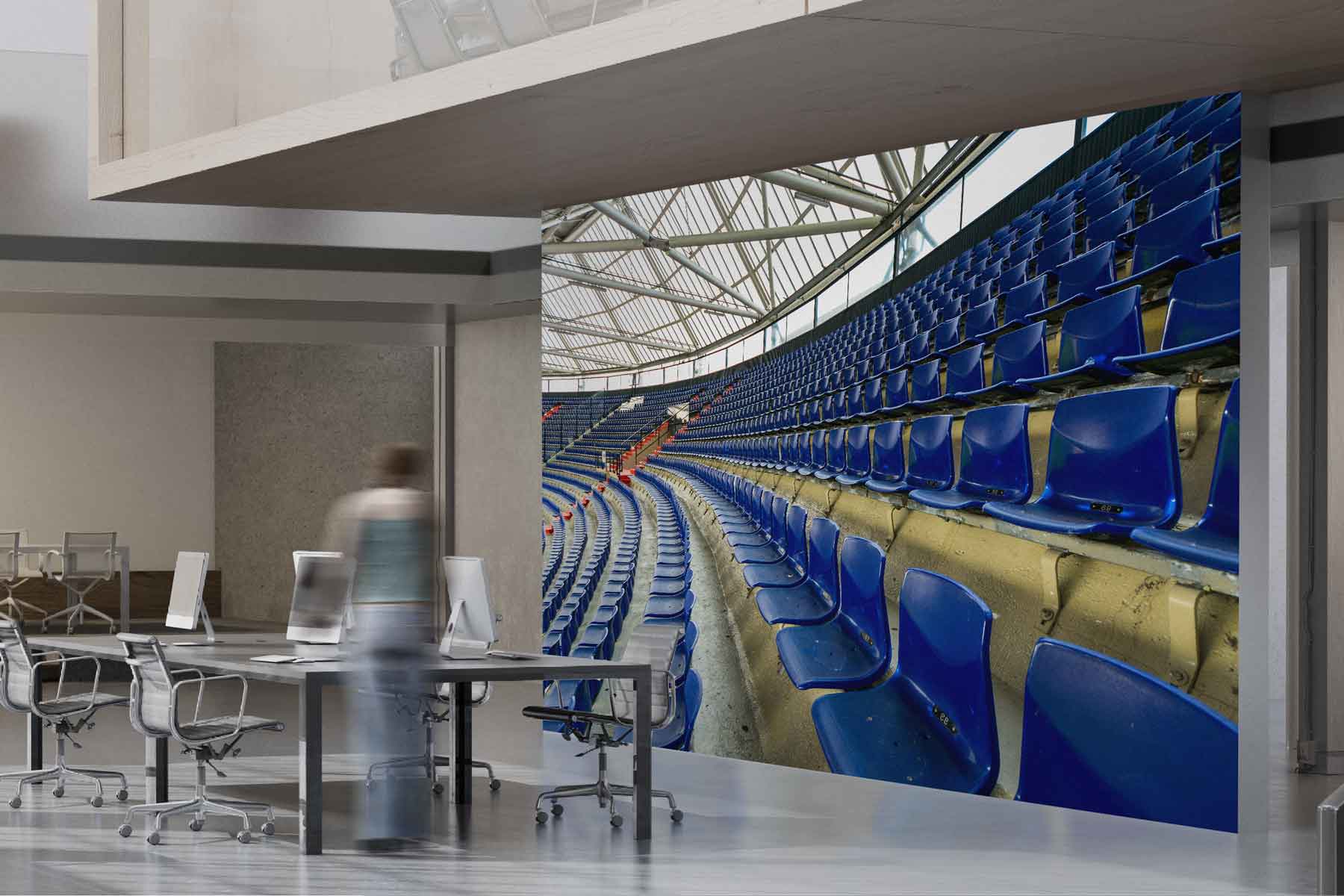 Stoeltjes in de Kuip - Fotobehang Feyenoord