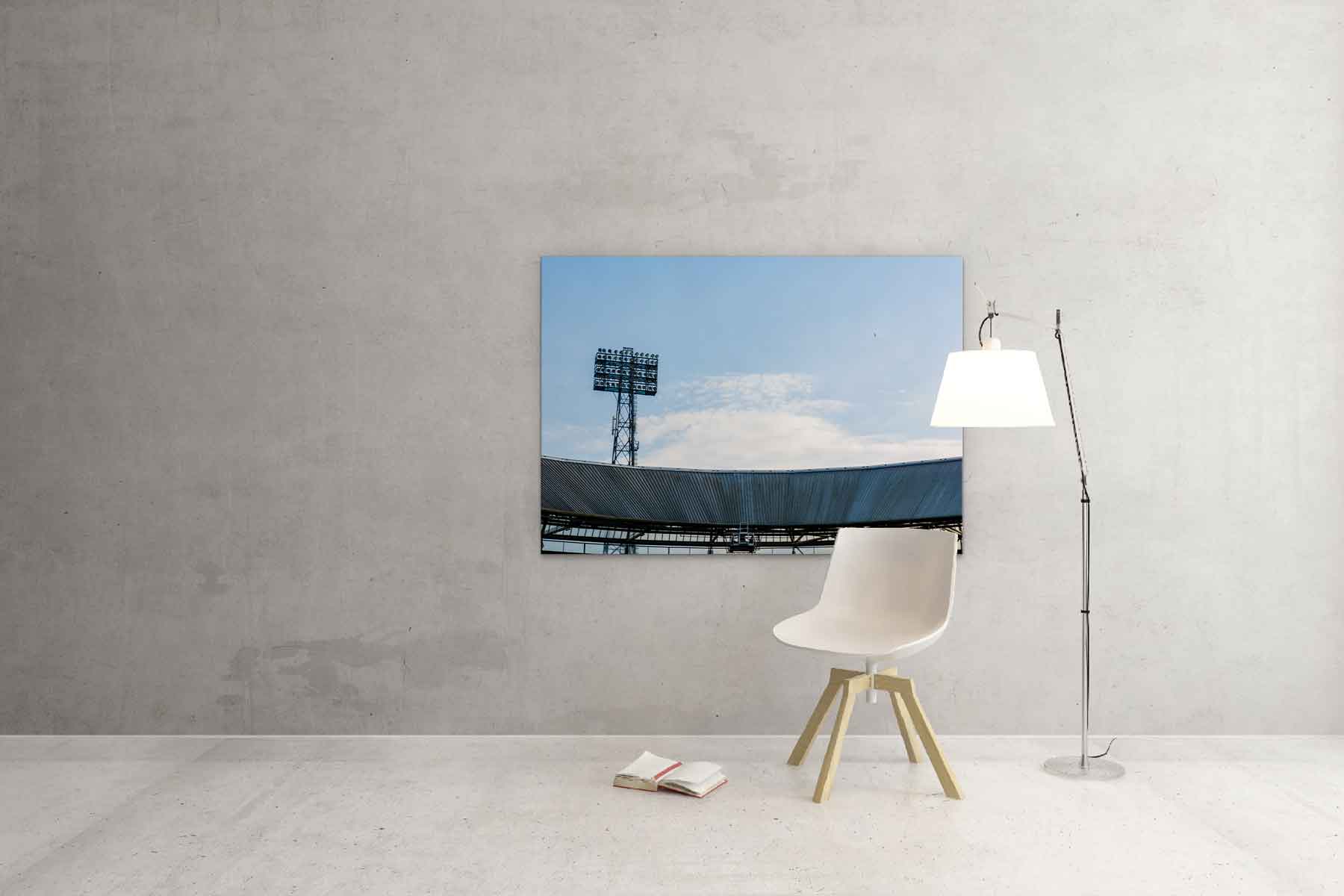 Lichtmast Feyenoord - Fotobehang de Kuip