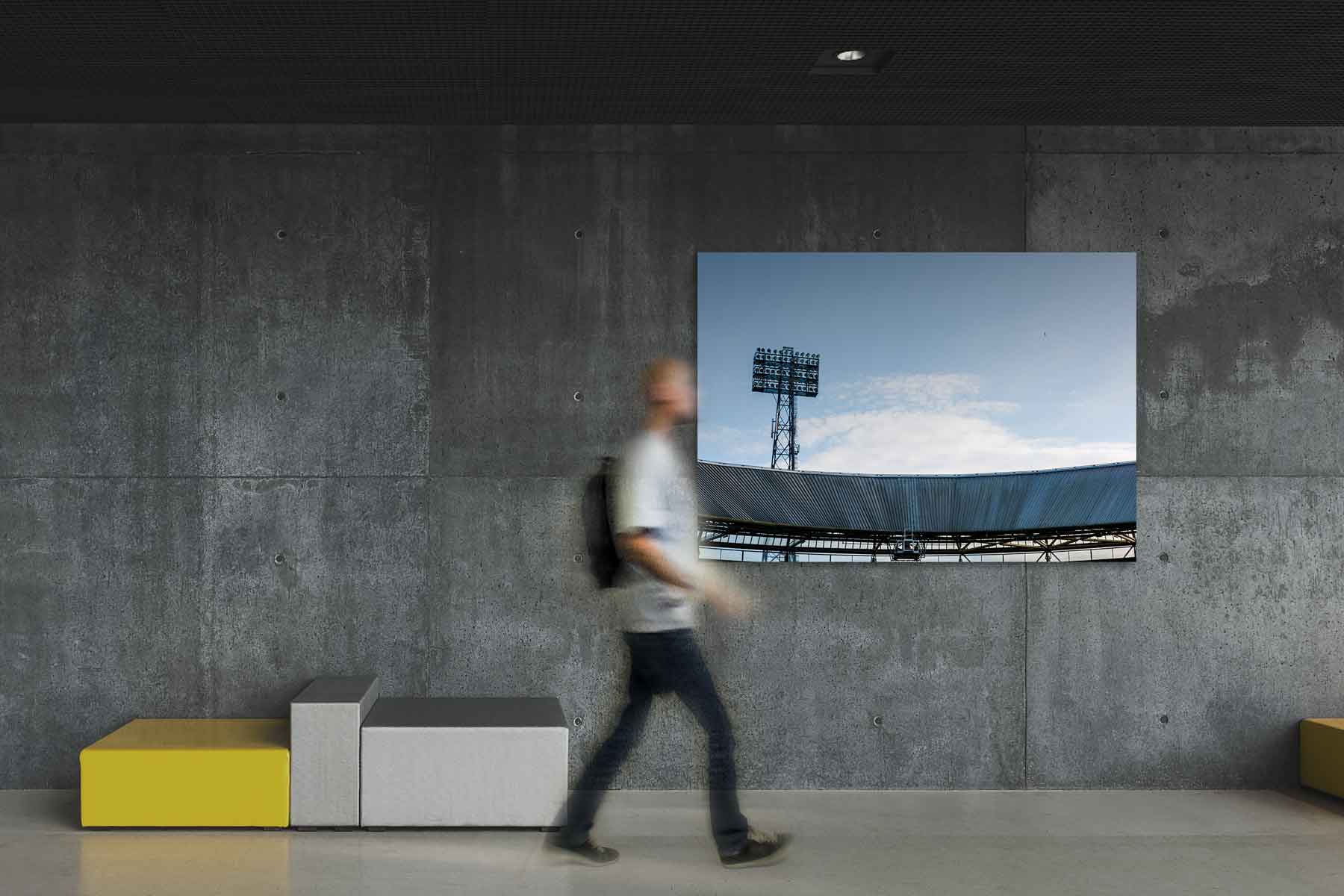 Lichtmast Feyenoord - Fotobehang de Kuip