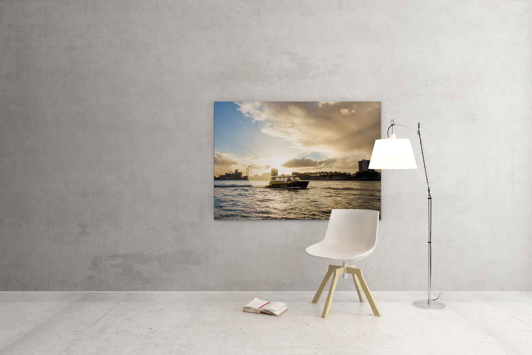 Watertaxi in de Maas - Foto haven Rotterdam