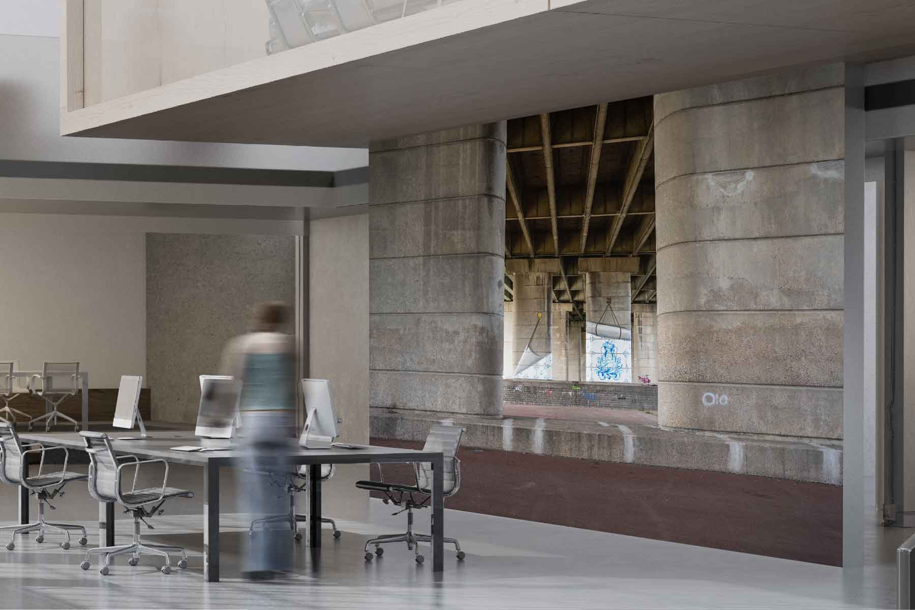 Onder de van Brienenoord - Bruggen Rotterdam