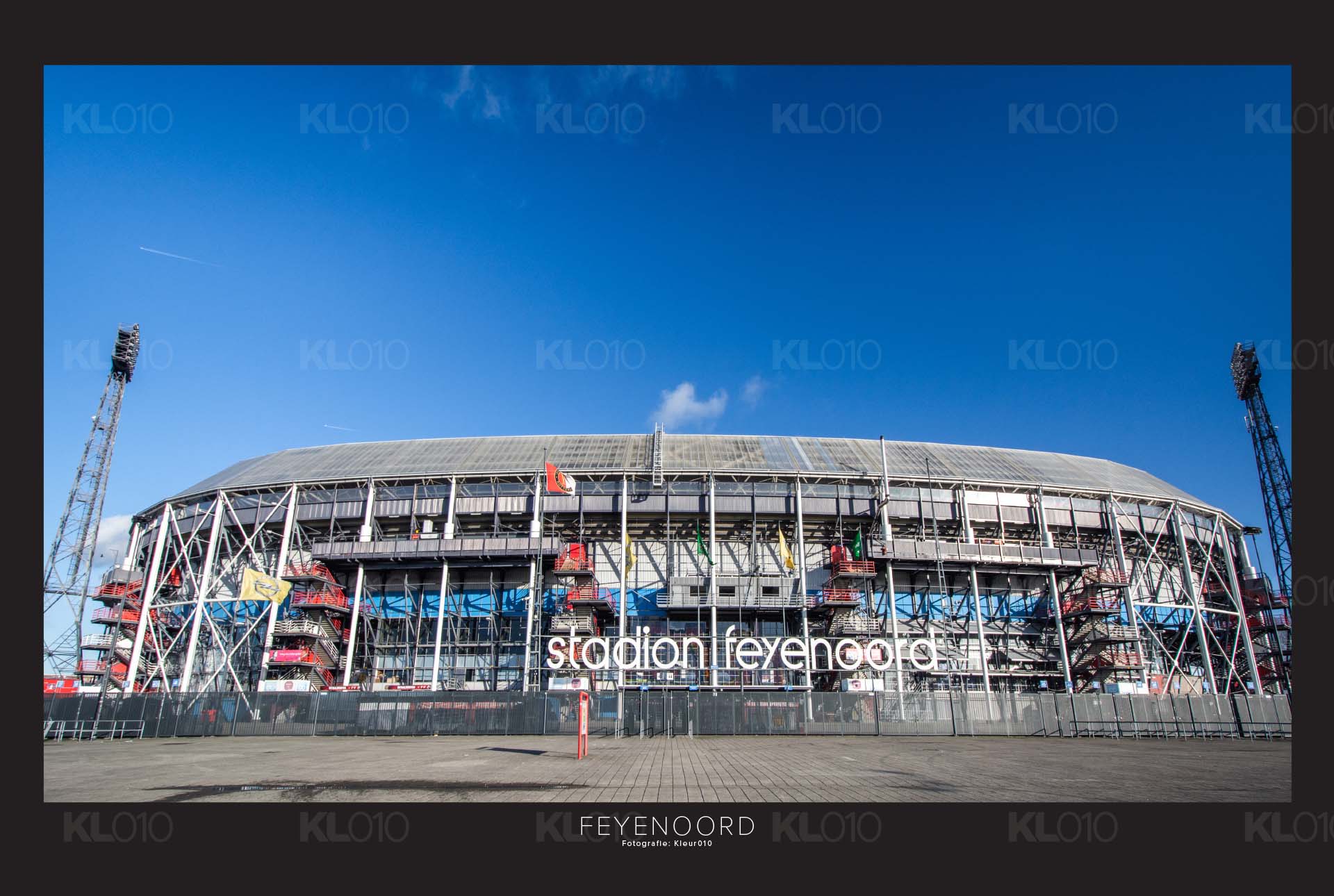 Voetbalstadion Feyenoord poster - De Kuip